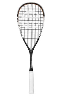 UNSQUASHABLE Squash Racket James Willstrop Hero (130g/head heavy) 2024 black/orange - strung -